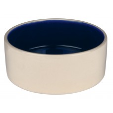 Castron Ceramica 1 l/18 cm Crem cu Albastru 2451